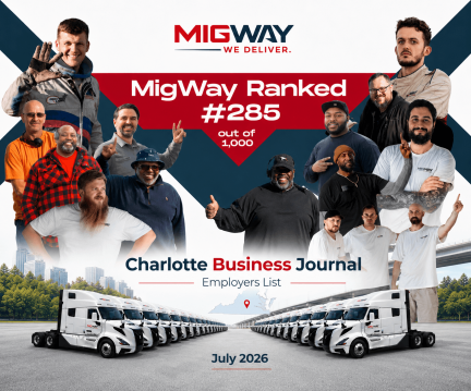 MigWay Named to the Charlotte Business Journal Employers List for 2026