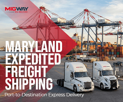 Maryland Expedited Freight Shipping: Port-to-Destination Express Delivery
