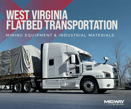 West Virginia Flatbed Transportation - Mining Equipment & Industrial Materials