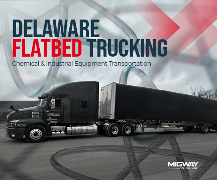 Delaware Flatbed Trucking for Chemical Freight and Industrial Equipment Transportation
