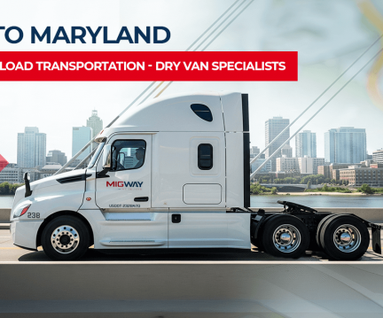 Ohio to Maryland Full Truckload Transportation - Dry Van Specialists