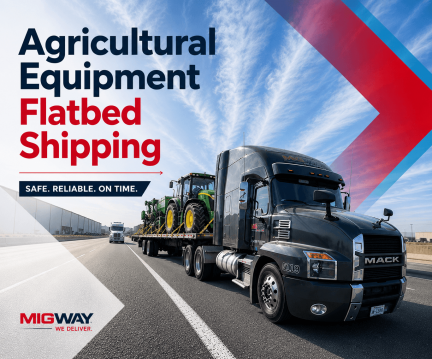 Agricultural Equipment Flatbed Shipping