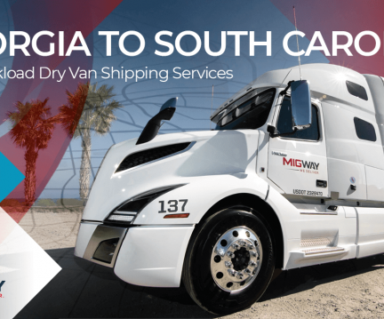 Georgia to South Carolina Full Truckload Dry Van Shipping Services