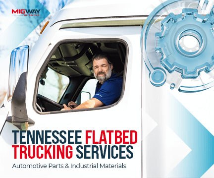 Tennessee Flatbed Trucking Services for Automotive Parts and Industrial Materials