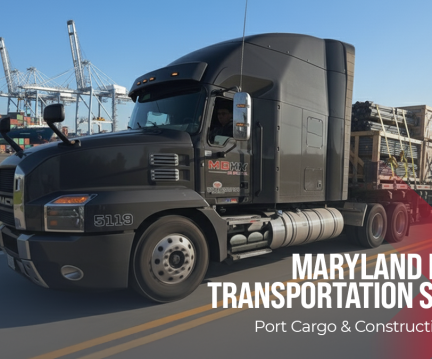 Maryland Flatbed Transportation Services for Port Cargo and Construction Materials