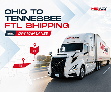 Ohio to Tennessee FTL Shipping: Dry Van Lanes (2026)