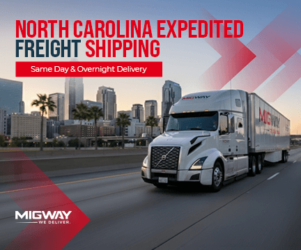 North Carolina Expedited Freight Shipping: Same Day & Overnight Delivery