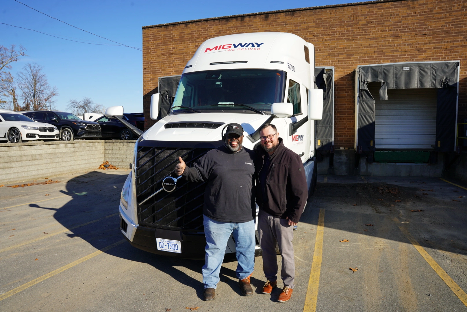 New Volvo truck for Wayne