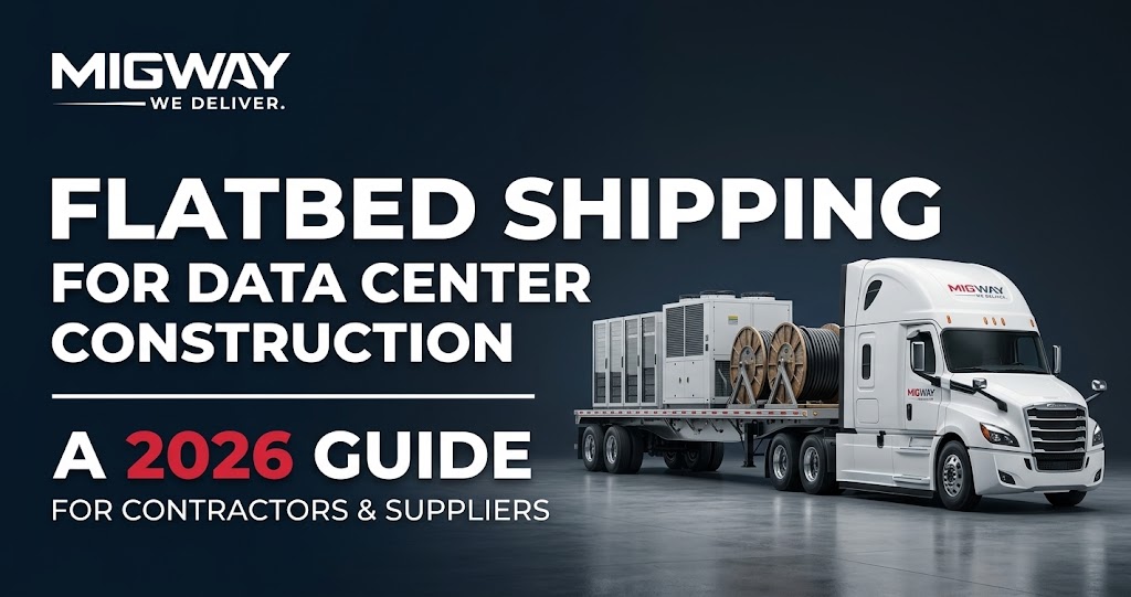 Flatbed Shipping for Data Center Construction: A 2026 Guide for Contractors and Suppliers